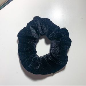 Dark Blue Velvet Scrunchie
